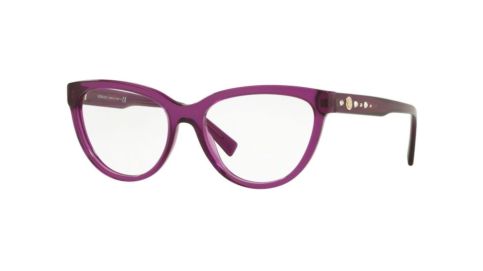 Versace VE3264B Eyeglass Frames 5291-53 - Transparent Violet Frame