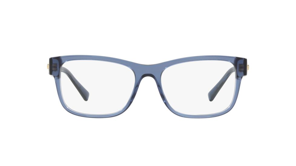 Versace VE3266 Bifocal Prescription Eyeglasses, 53mm, Transparent Blue, VE3266-5292-53-BI