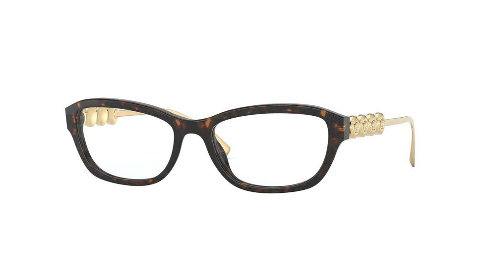 Versace VE3279 Eyeglass Frames 108-52 - Dark Havana
