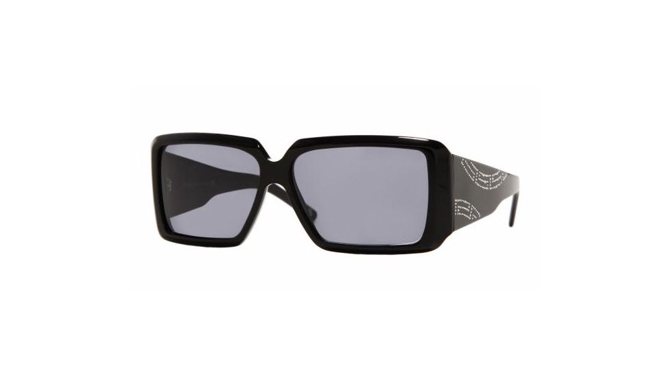 Versace VE4142B Progressive Sunglasses Shiny Black Frame w/ 57 mm Diameter Lenses, GB1-87-5712