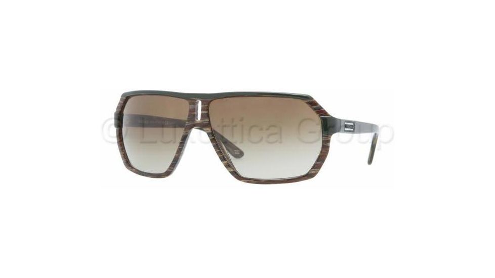 Versace VE4197 Sunglasses 909/13-6410 - Green/Striped Brown Brown Gradient