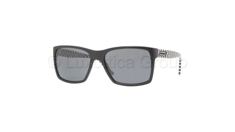Versace VE4211 Prescription Sunglasses VE4211-GB1-87-5817 - Lens Diameter 58 mm, Frame Color Shiny Black
