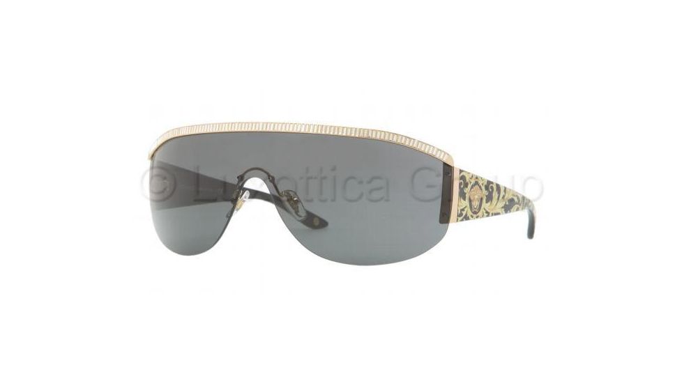 Versace VE4232B Sunglasses 500987-0138 - Gold Frame, Gray Lenses