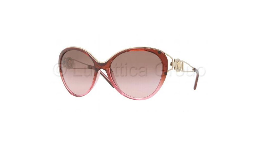 Versace VE4233 Sunglasses 500814-6017 - Brown Gradient Pink Frame, Brown Gradient Pink Lenses