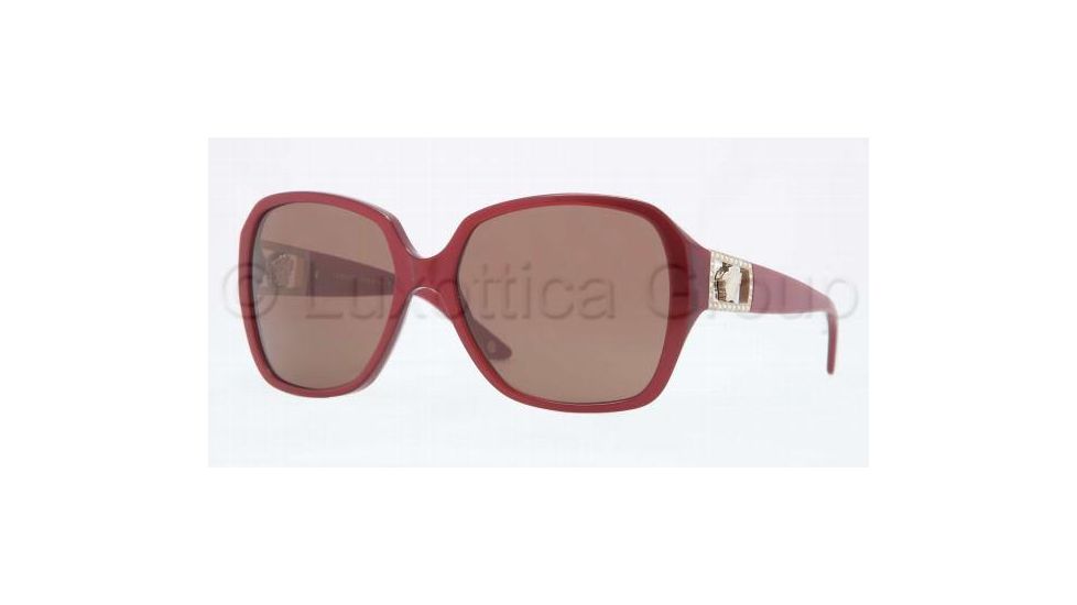 Versace VE4242B Sunglasses 502673-5716 - Pearl Bordeaux Frame, Brown Lenses