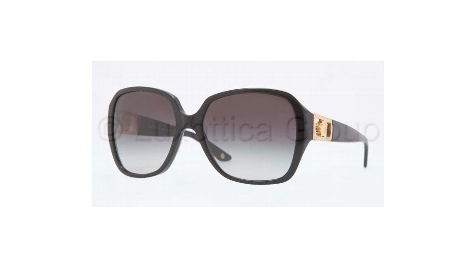 Versace VE4242B Sunglasses GB1/8G-5716 - Black Frame, Gray Gradient Lenses