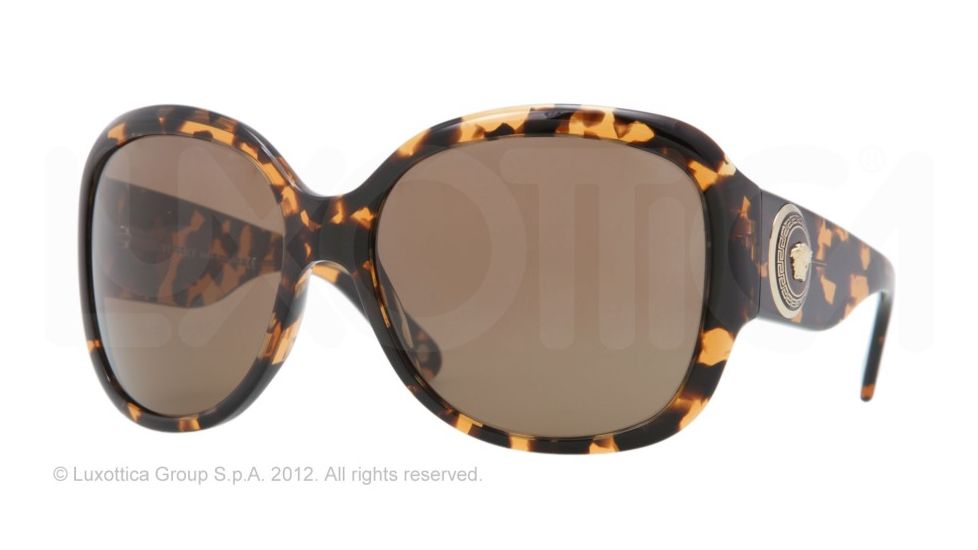 Versace VE4243 Progressive Prescription Sunglasses VE4243-998-73-62 - Lens Diameter 62 mm, Frame Color Amber Havana