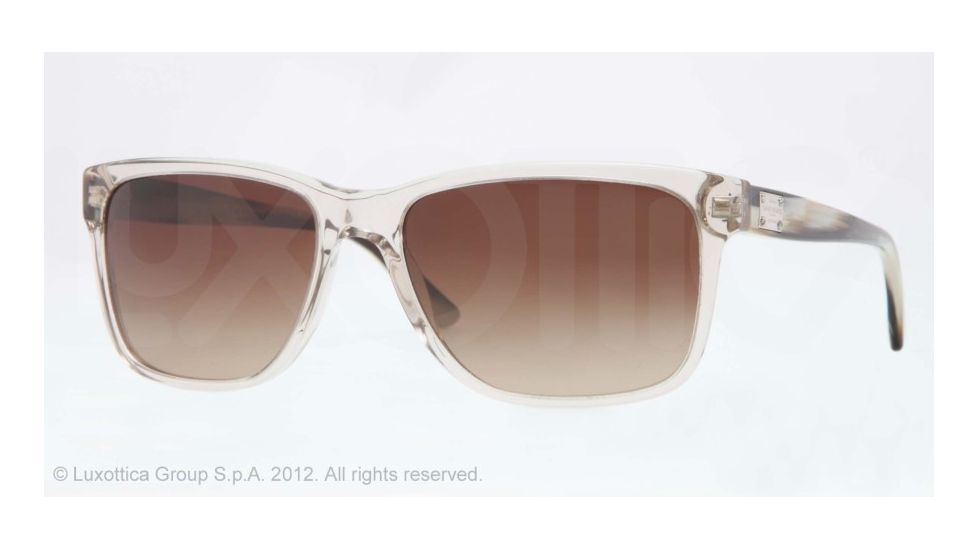 Versace VE4249 Sunglasses 504913-58 - Gray Transparent Frame, Brown Gradient Lenses