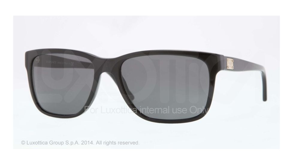 Versace VE4249A Sunglasses GB1/87-58 - Black Frame, Gray Lenses