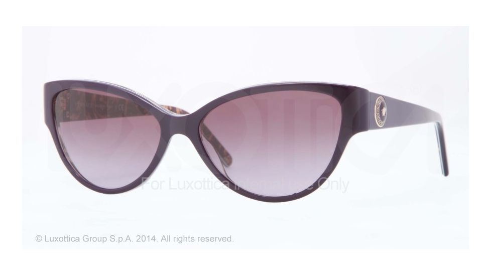 Versace VE4263 Progressive Prescription Sunglasses VE4263-50848H-57 - Lens Diameter 57 mm, Frame Color Eggplant/baroque