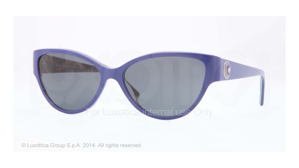 Versace VE4263 Progressive Prescription Sunglasses VE4263-508587-57 - Lens Diameter 57 mm, Frame Color Blue/baroque