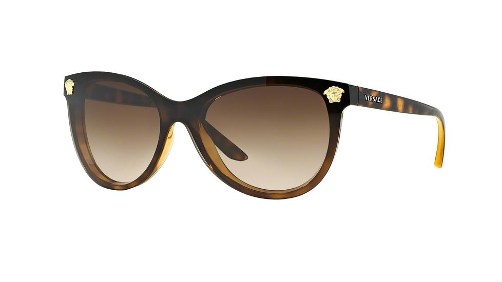 Versace VE4266 Single Vision Prescription Sunglasses VE4266-108-13-41 - Lens Diameter 141 mm, Lens Diameter 41 mm, Frame Color Havana