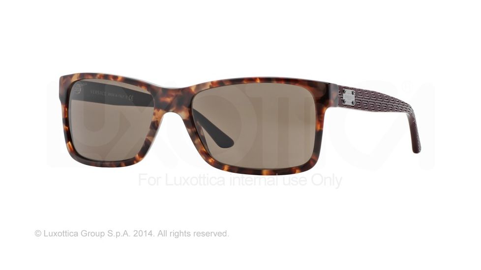 Versace VE4274 Progressive Prescription Sunglasses VE4274-511073-58 - Lens Diameter 58 mm, Frame Color Havana Hazelnut Bord