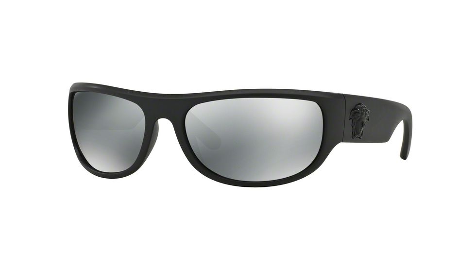 Versace VE4276 Single Vision Prescription Sunglasses VE4276-50796G-63 - Lens Diameter 63 mm, Frame Color Matte Black