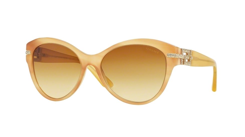 Versace VE4283B Bifocal Prescription Sunglasses VE4283B-640-2L-57 - Lens Diameter 57 mm, Frame Color Striped Honey