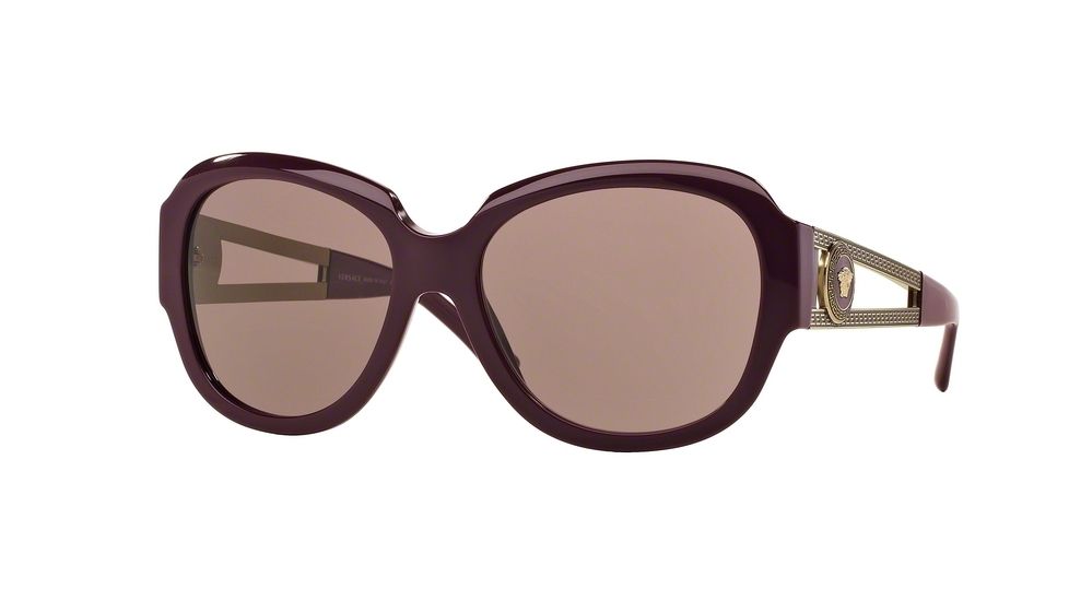 Versace VE4304 Sunglasses 50667N-57 - Eggplant Frame, Purple Brown Lenses