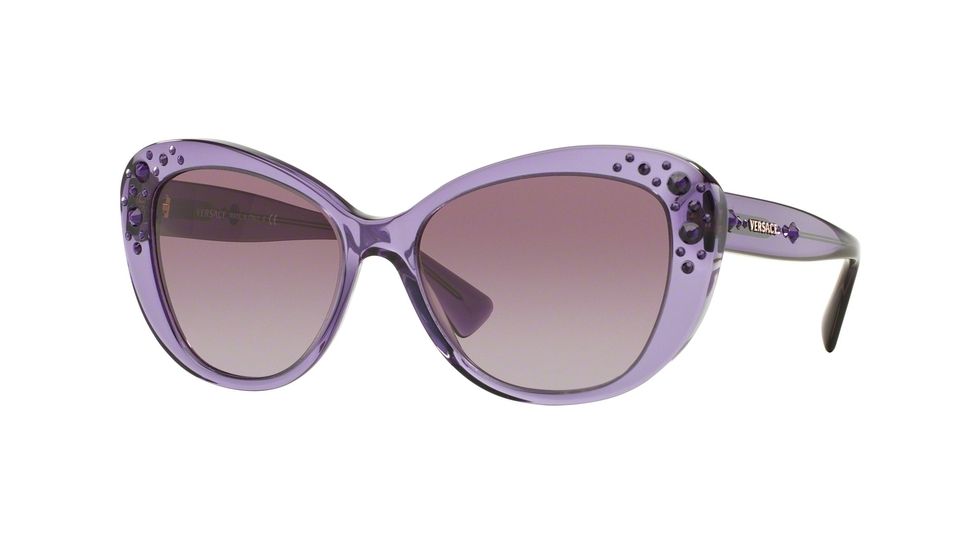 Versace VE4309BA Sunglasses 51608H-57 - Transparent Violet Frame, Violet Gradient Lenses