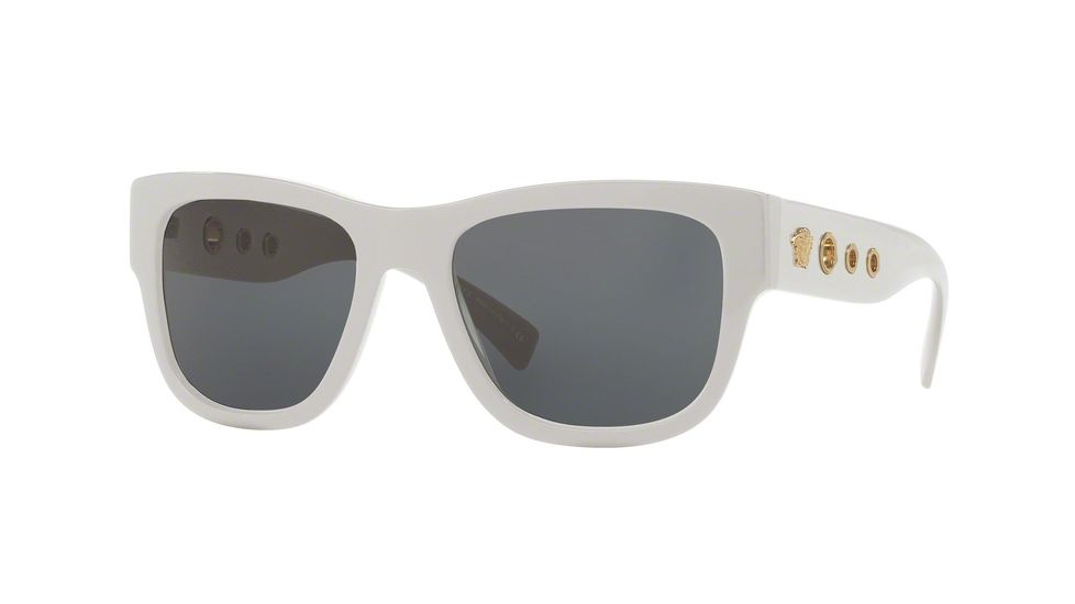 Versace VE4319 Progressive Prescription Sunglasses VE4319-519987-56 - Lens Diameter 56 mm, Frame Color White Sand