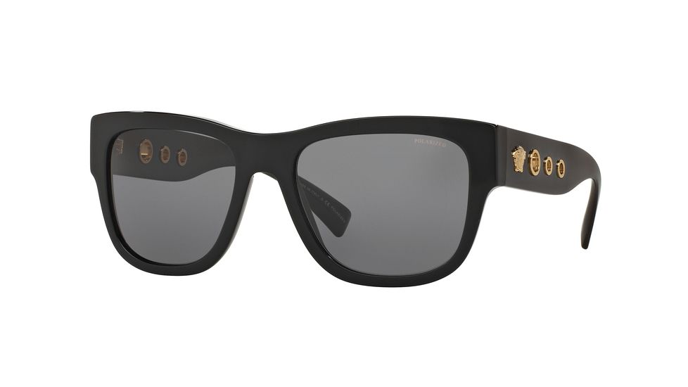 Versace VE4319 Progressive Prescription Sunglasses VE4319-GB1-81-56 - Lens Diameter 56 mm, Frame Color Black