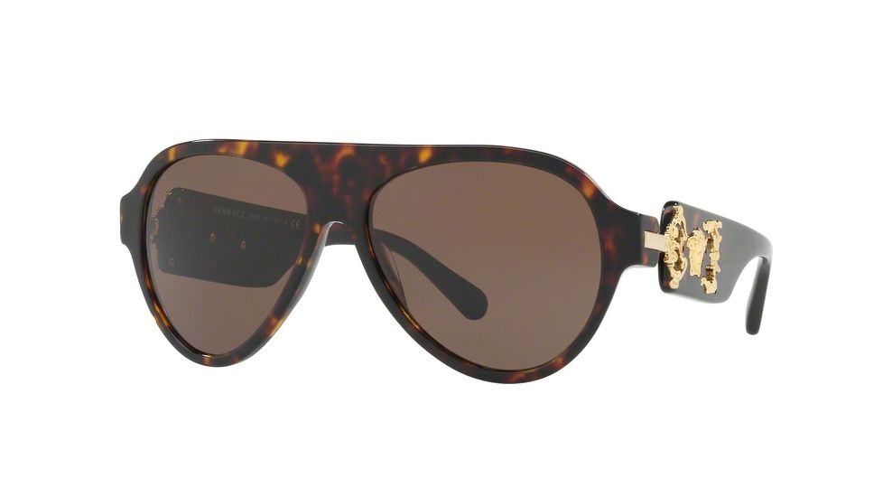 Versace VE4323 Progressive Prescription Sunglasses VE4323-108-73-58 - Lens Diameter 58 mm, Frame Color Havana