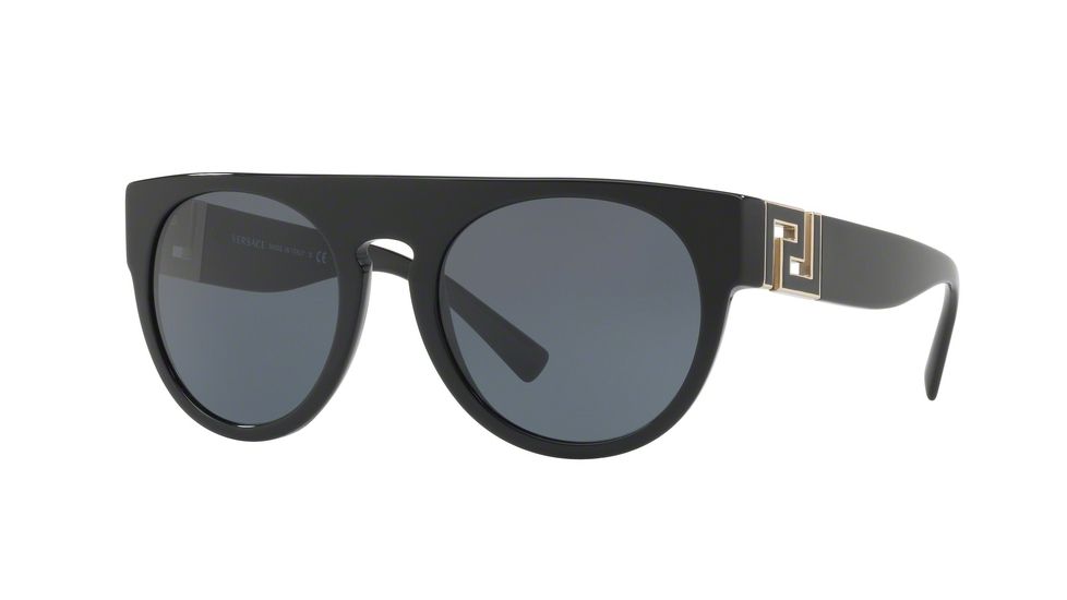 Versace VE4333 Sunglasses GB1/87-55 - Black Frame, Grey Lenses