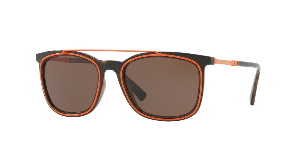 Versace VE4335 Progressive Prescription Sunglasses VE4335-108-73-56 - Lens Diameter 56 mm, Frame Color Havana