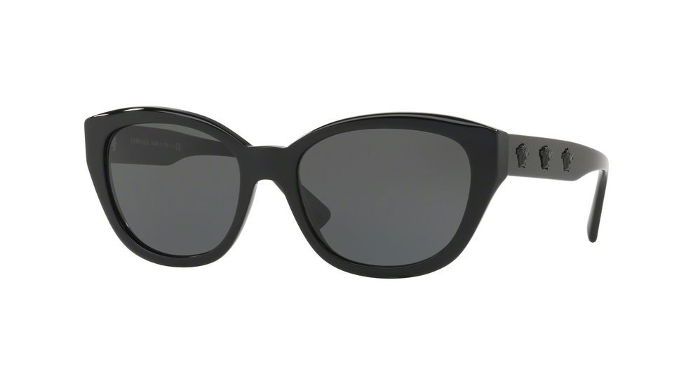 Versace VE4343A Progressive Prescription Sunglasses VE4343A-GB1-87-56 - Lens Diameter 56 mm, Frame Color Black