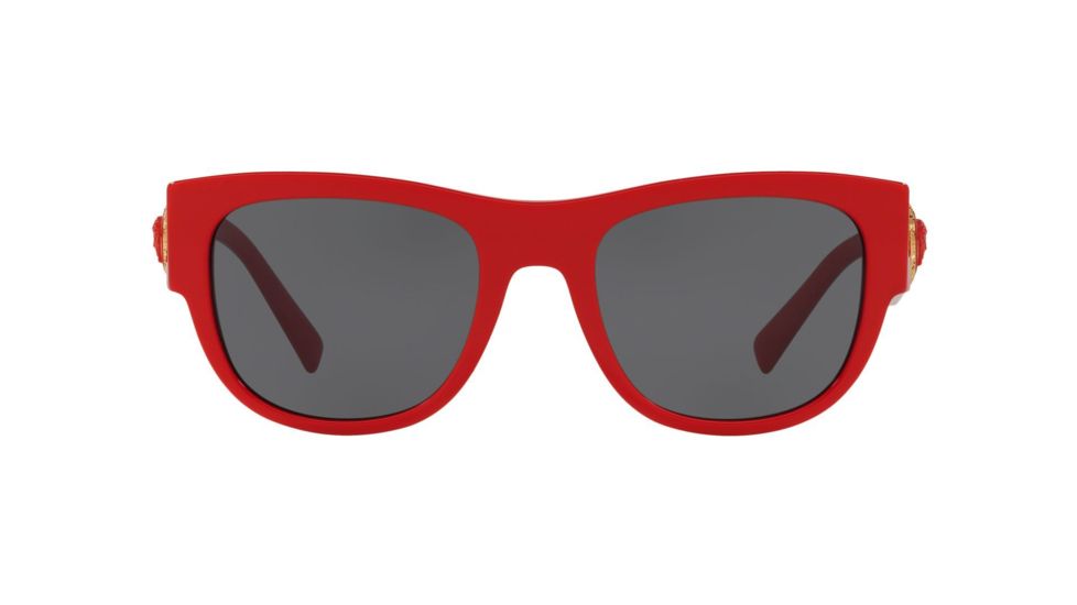 Versace VE4359 Progressive Prescription Sunglasses, 55mm, Red, VE4359-506587-55-PRO
