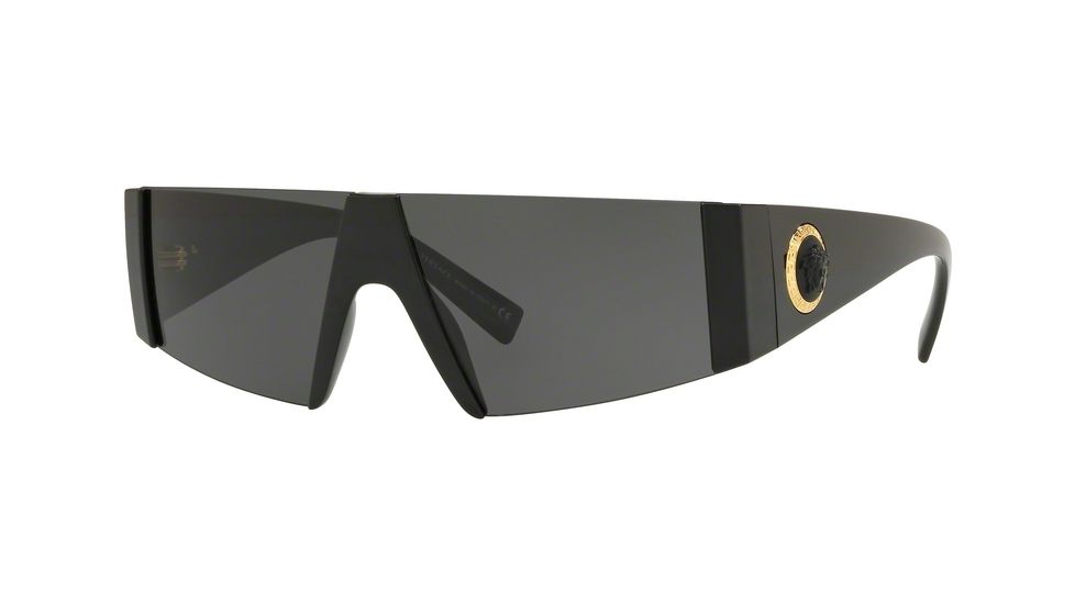 Versace VE4360 Sunglasses GB1/87-36 - Black Frame, Grey Lenses