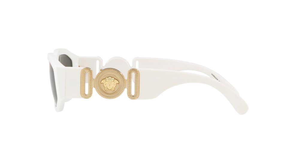 Versace VE4361 Bifocal Prescription Sunglasses, 53mm, White, VE4361-401-87-53-BI