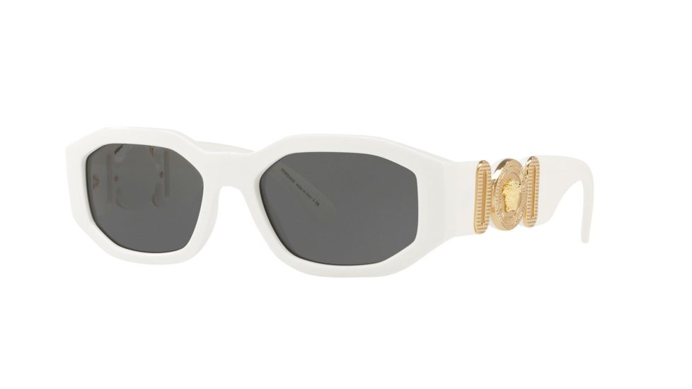 Versace VE4361 Bifocal Prescription Sunglasses, 53mm, White, VE4361-401-87-53-BI