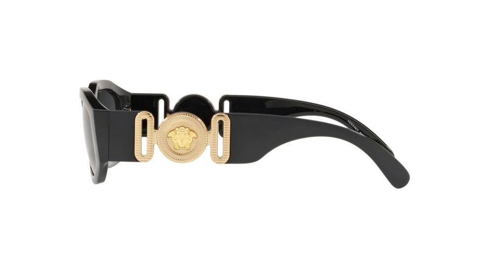 Versace VE4361 Bifocal Prescription Sunglasses, 53mm, Black, VE4361-GB1-87-53-BI