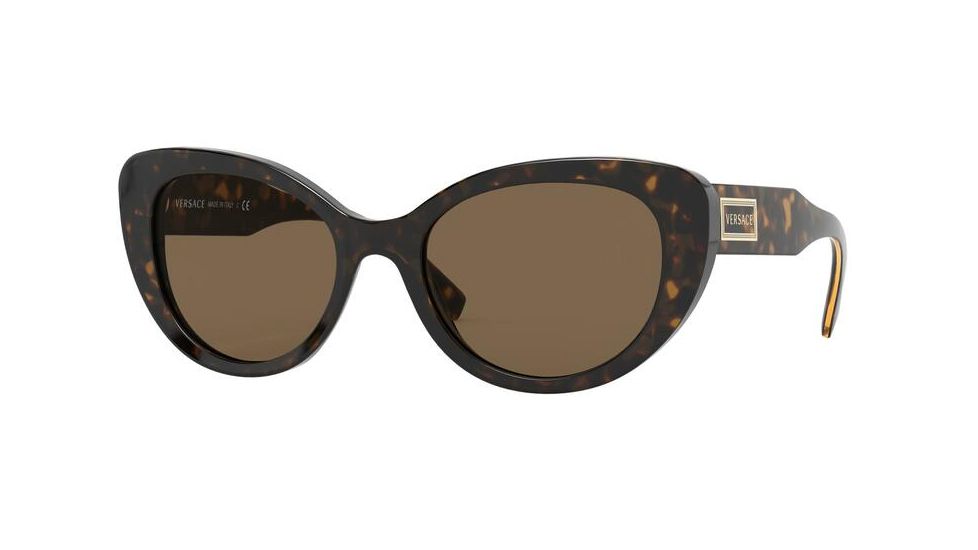 Versace VE4378F Sunglasses 108/73-54 - , Brown Lenses