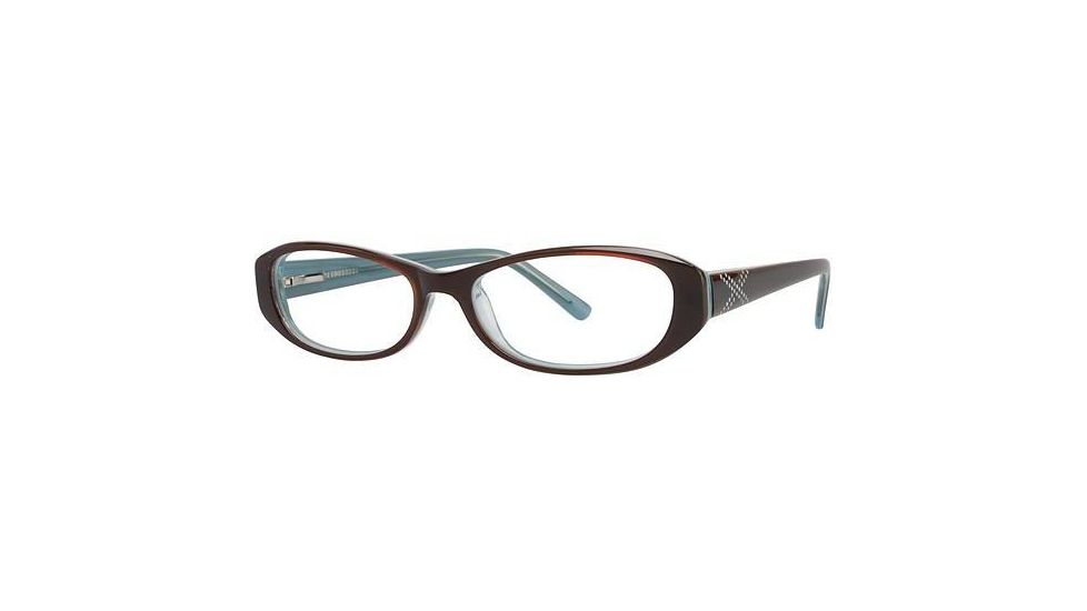 Visions 189 Bifocal Prescription Eyeglasses - Frame Brown/Teal VIVISION18902