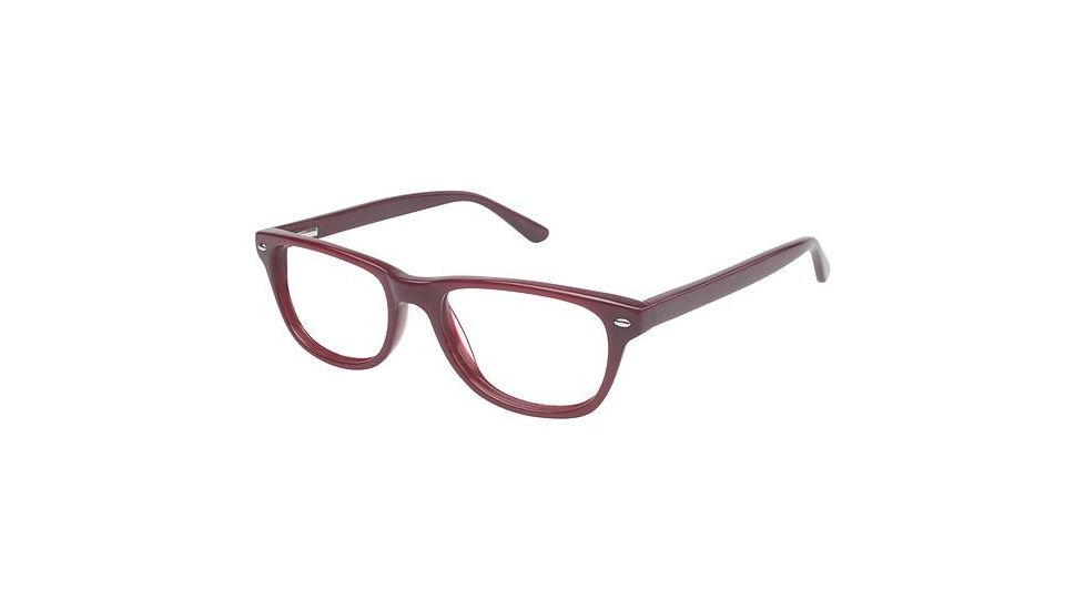 Visions 203 Progressive Prescription Eyeglasses - Frame Burgundy, Size 49/16mm VIVISION20303