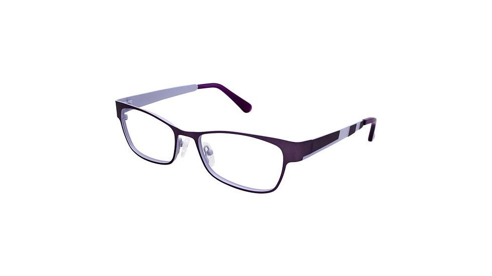 Visions 206 Bifocal Prescription Eyeglasses - Frame Matte Eggplant / Lilac, Size 54/16mm VIVISION20603