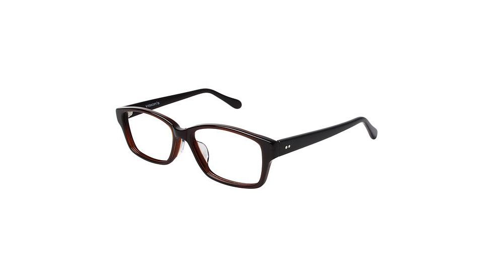 Visions 209A Progressive Prescription Eyeglasses - Frame Brown, Size 54/14mm VIVISION209A03