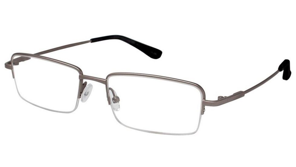 Visions 217 Single Vision Prescription Eyeglasses - Frame GUNMETAL VIVISION21702
