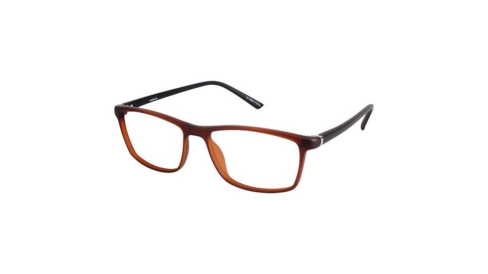 Visions 229 Progressive Prescription Eyeglasses - Frame MATTE BROWN, Size 54/15mm VIVISION22902