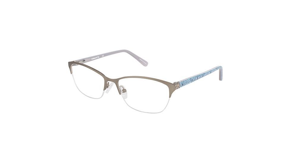 Visions 232 Single Vision Prescription Eyeglasses - Frame MATTE PALLADIUM, Size 53/16mm VIVISION23203