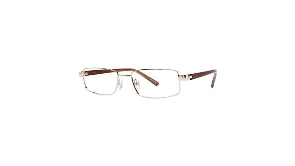 Visions 158 Progressive Prescription Eyeglasses - Frame Gold, Size 52/17mm VIVISION15803