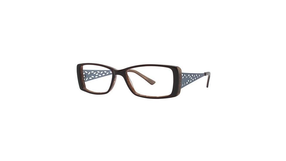 Visions 188 Bifocal Prescription Eyeglasses - Frame Brown/Light Blue VIVISION18802