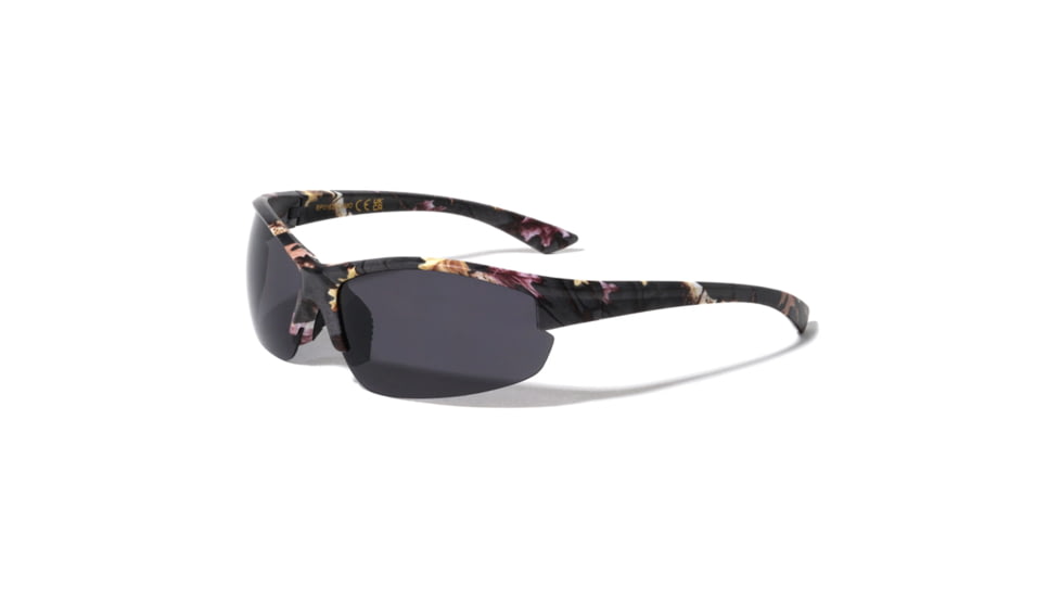 VISM Semi Rimless Sunglasses, Camo Frame, Black Lens, Camo, VBP0162