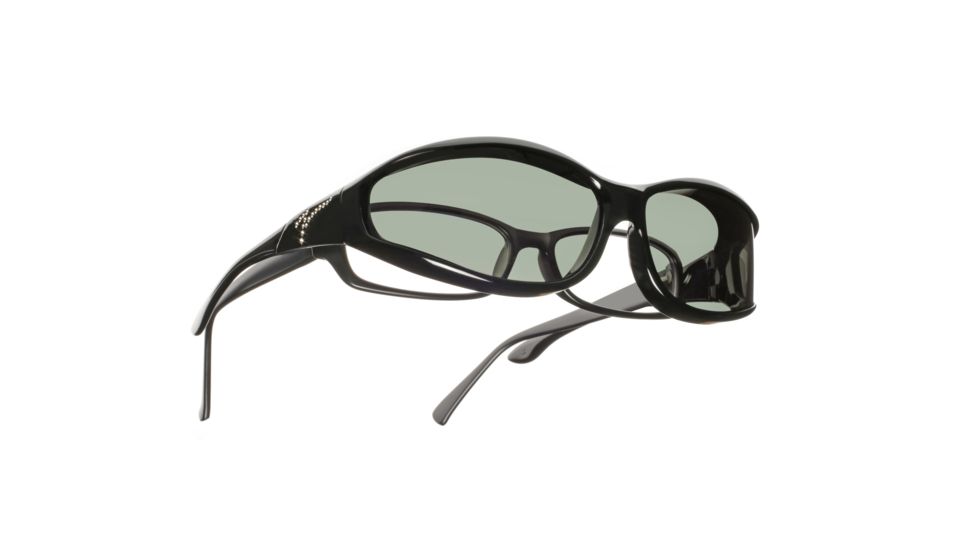 Vistana Jeweled Black-S-Gray Sunglasses, Small WJ602G