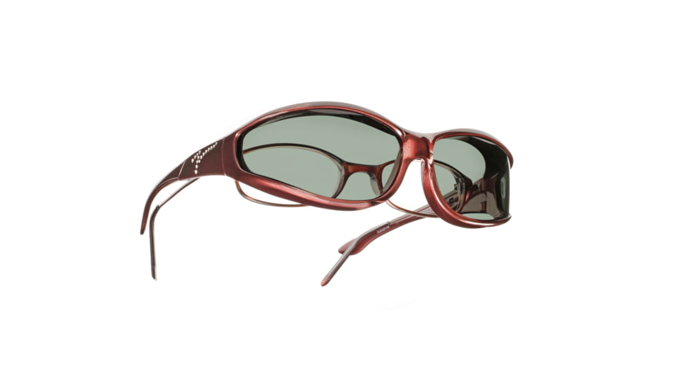 Vistana Jeweled Burgundy-S-Gray Sunglasses, Small WJ609G