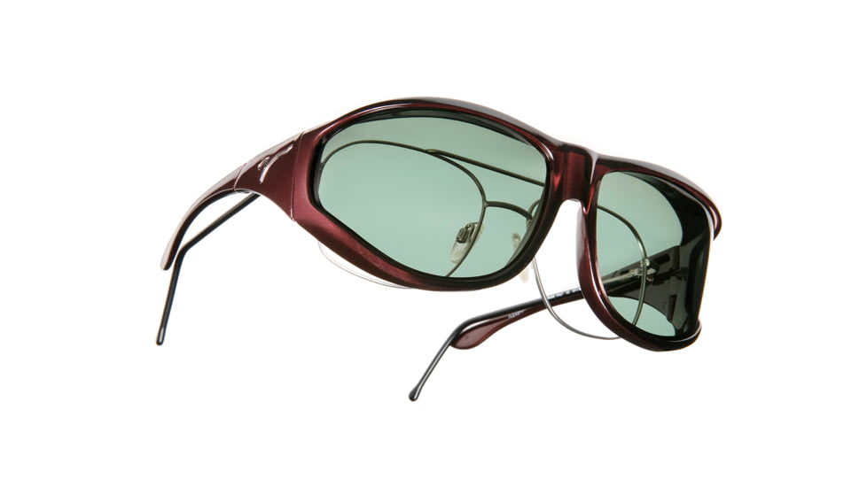 Vistana Burgundy Frame XL Gray Polare Lens Sunglasses W209G
