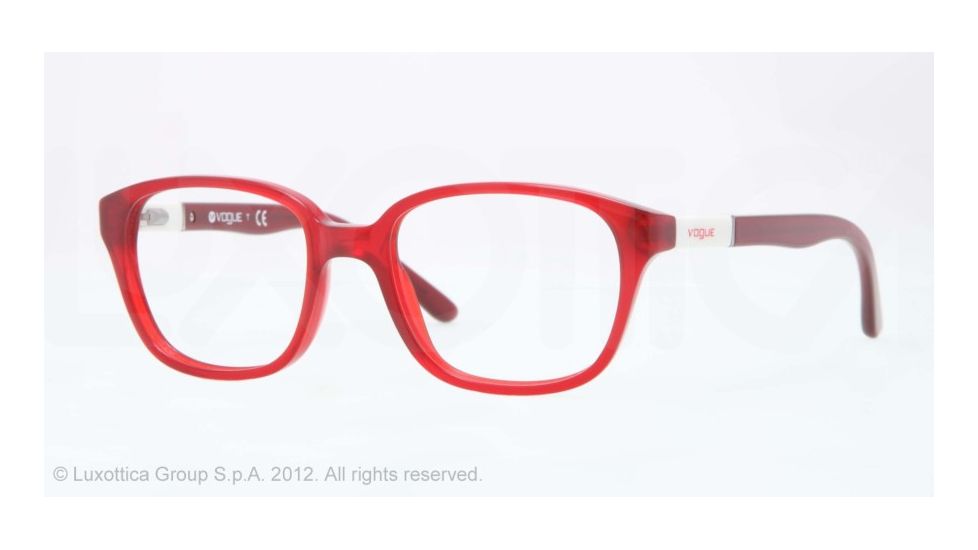 Vogue BABY 82 VO2810 Eyeglass Frames 1947-43 - Matte Red Transp Frame, Demo Lens Lenses