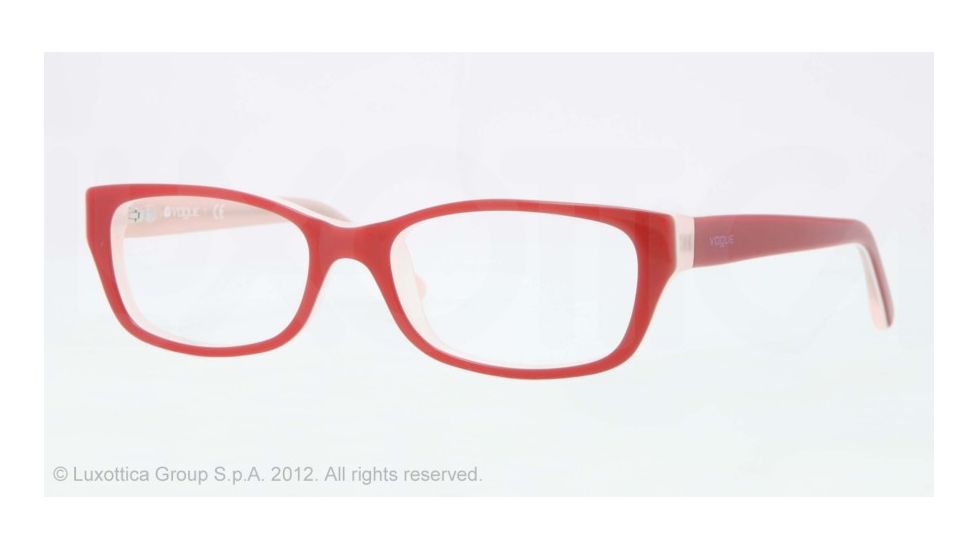 Vogue BABY 83 VO2811 Eyeglass Frames 2013-45 - Top Tr Red/pink Frame, Demo Lens Lenses