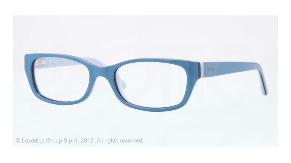 Vogue BABY 83 VO2811 Eyeglass Frames 2075-45 - Light Blue/dark Blue/azure Frame, Demo Lens Lenses