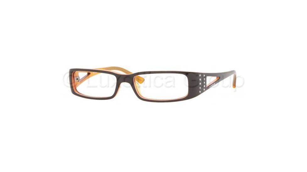 Vogue Eyeglass Frames VO2537B 1539-5015 - Top Brown-white-orange 